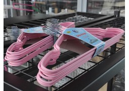 Плечики силиконовые (дл.40см. шир.3,5мм) розовый цвет